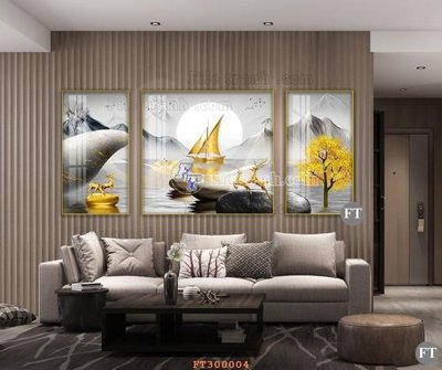 Tải file gốc File tranh hiện đại pha lê gương hot FT300004 (in khổ lớn) không vỡ