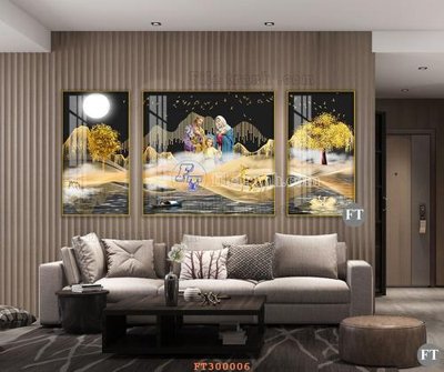 File in mica File tranh hiện đại pha lê gương hot FT300006 (bản gốc) sắc sảo