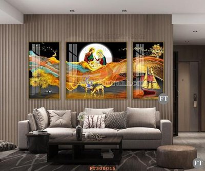 File tranh File tranh hiện đại pha lê gương hot FT300015 (gốc) in backlit film