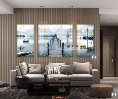 File tranh in tráng gương File tranh hiện đại pha lê gương hot FT300020 (siêu nét)