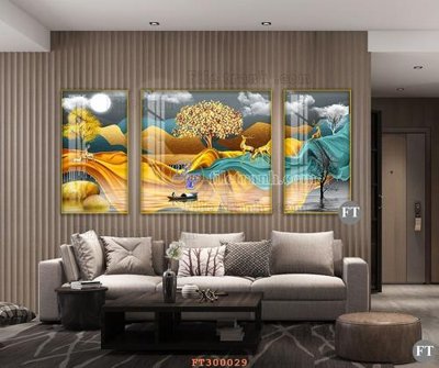 Tải file gốc in lụa File tranh hiện đại pha lê gương hot FT300029 siêu nét