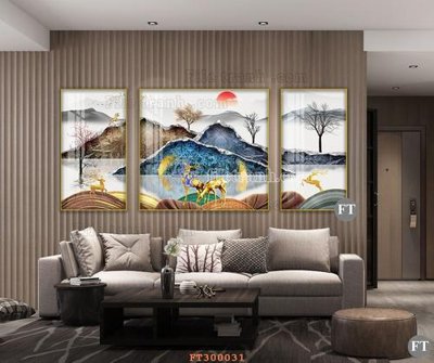 File tranh gốc in trần nhà File tranh hiện đại pha lê gương hot FT300031 3D
