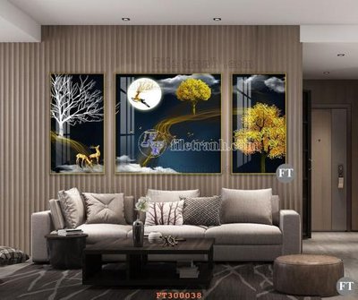 File tranh gốc File tranh hiện đại pha lê gương hot FT300038 (bản quyền) độc đáo
