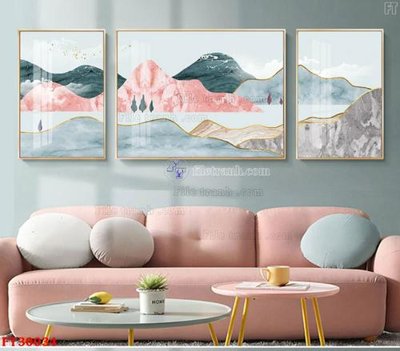 File gốc in ấn File tranh bộ hiện đại FT30034 chuẩn màu CMYK