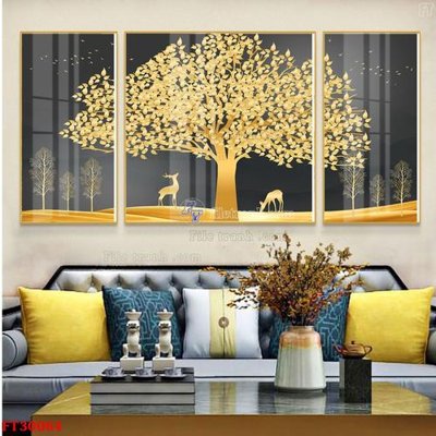 Tải file gốc File tranh bộ hiện đại FT30064 (in khổ lớn) không mờ