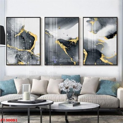 File gốc File tranh bộ hiện đại FT30081 (chủ đề hiện đại) trang trí