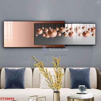 File ảnh File tranh bộ hiện đại FT30094 (gốc) in biển hiệu