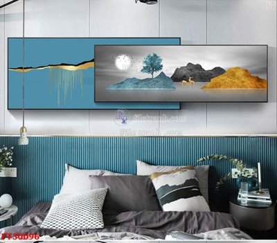 File gốc in ấn File tranh bộ hiện đại FT30096 độ phân giải cao