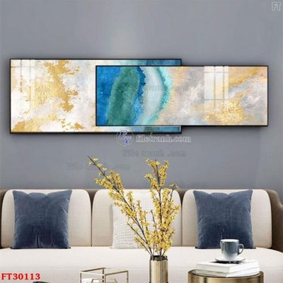 Tải file gốc File tranh bộ hiện đại FT30113 (bản PSD) còn layer