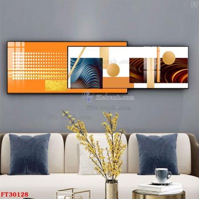 File tranh gốc in trần nhà File tranh bộ hiện đại FT30128 3D