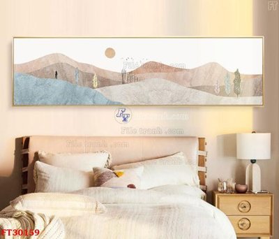 File in ấn File tranh bộ hiện đại FT30159 chuyên nghiệp