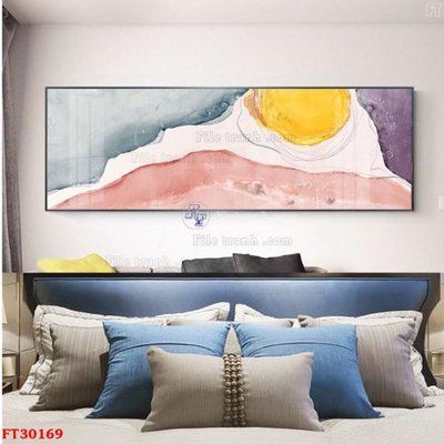 File gốc File tranh bộ hiện đại FT30169 (in mica) trang trí