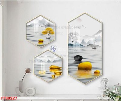 File gốc File tranh bộ hiện đại FT30227 cho in ấn và thiết kế