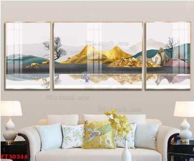 File ảnh File tranh bộ hiện đại FT30344 (gốc) in poster