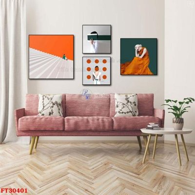 Tải file gốc in lụa File tranh bộ hiện đại FT30401 siêu nét