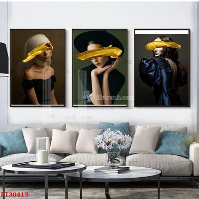 File in trần File tranh bộ hiện đại FT30413 (bản gốc) hoa văn