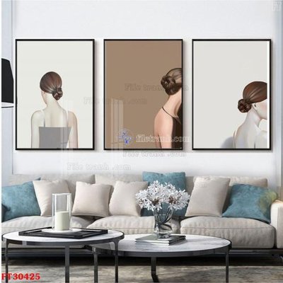 File tranh File tranh bộ hiện đại FT30425 (gốc) chủ đề tĩnh vật