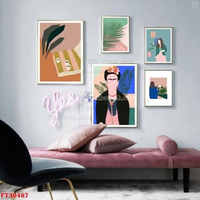 Tải file gốc File tranh bộ hiện đại FT30487 (in khổ lớn) không vỡ