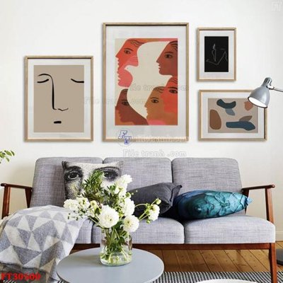 File gốc File tranh bộ hiện đại FT30500 (vector) cho in ấn