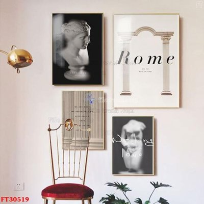 File in lụa File tranh bộ hiện đại FT30519 (chất lượng cao) File tranh bộ hiện đại FT30519