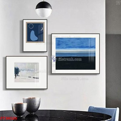 File tranh File tranh bộ hiện đại FT30526 (bản gốc) in canvas