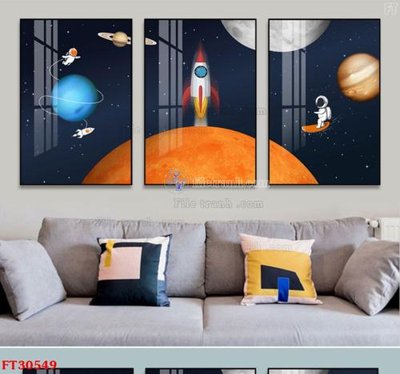 Tải file gốc File tranh bộ hiện đại FT30549 (bản PSD) còn layer