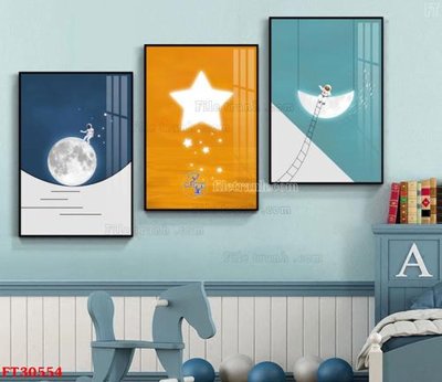 Ảnh gốc File tranh bộ hiện đại FT30554 (siêu chi tiết) để in ấn