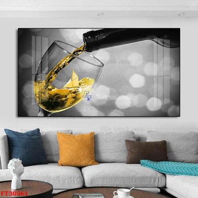 File in trần File tranh bộ hiện đại FT30561 (file gốc) phong thủy