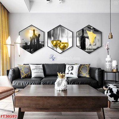 Hình ảnh gốc File tranh bộ hiện đại FT30597 (để in khổ lớn)