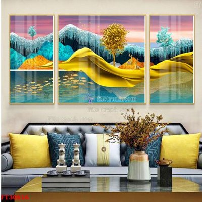 Tải về file gốc File tranh bộ hiện đại FT30616 (chuẩn in ấn)