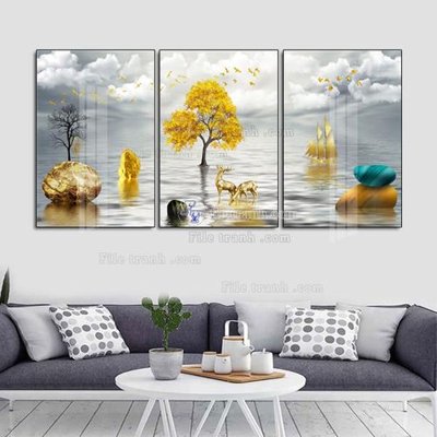 File gốc File tranh hiện đại pha lê gương FT307 (phong cách) châu Âu