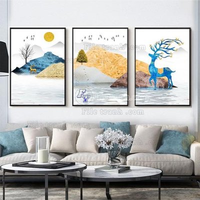 Tải file File tranh hiện đại pha lê gương FT311 (gốc) làm file in ấn