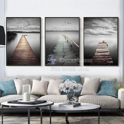 File gốc File tranh hiện đại pha lê gương FT337 (trang trí) phòng làm việc