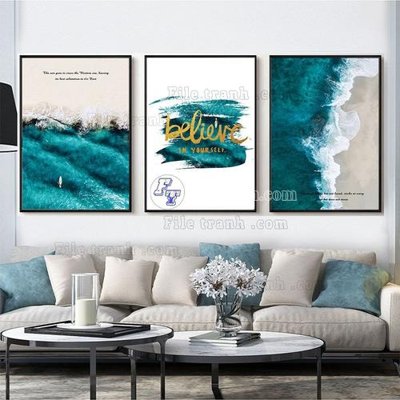 File tranh File tranh hiện đại pha lê gương FT342 (gốc) in vải canvas