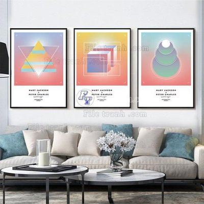 File gốc in mica File tranh hiện đại pha lê gương FT360 chất lượng