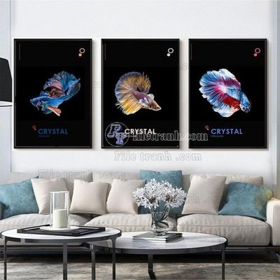 File gốc File tranh hiện đại pha lê gương FT367 (in 3D) cho trang trí