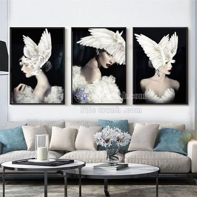 File tranh quảng cáo File tranh hiện đại pha lê gương FT381 (file gốc) chuyên nghiệp