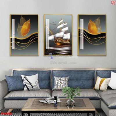 File gốc File tranh bộ hiện đại FT40030 (PNG) không nền chất lượng