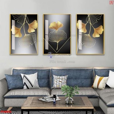 File gốc File tranh bộ hiện đại FT40035 (trang trí) phòng làm việc