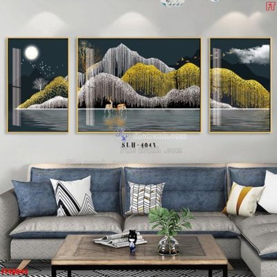 File gốc in ấn File tranh bộ hiện đại FT40043 chuẩn màu CMYK