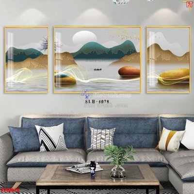 Tải file gốc in lụa File tranh bộ hiện đại FT40078 siêu nét