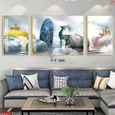 Hình ảnh gốc File tranh bộ hiện đại FT40088 (để in khổ lớn)