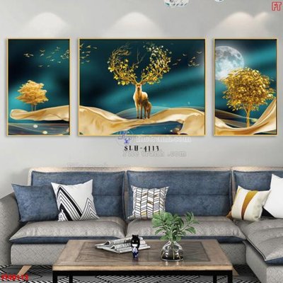 File tranh in mica File tranh bộ hiện đại FT40113 (độ phân giải cao)