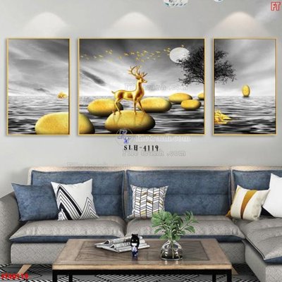 File in trần File tranh bộ hiện đại FT40119 (bản gốc) bầu trời