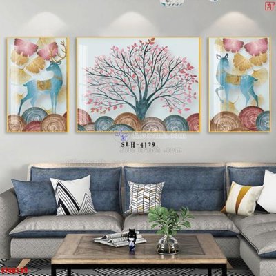 File tranh File tranh bộ hiện đại FT40129 (ảnh gốc) in trần 3D