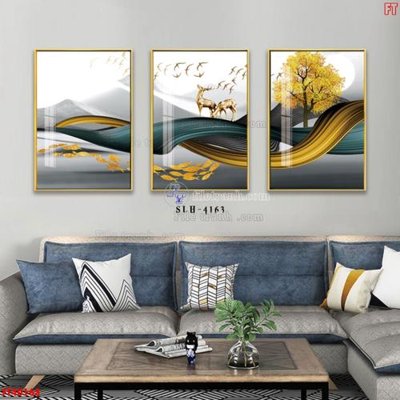 File gốc File tranh bộ hiện đại FT40163 (in tráng gương) nghệ thuật