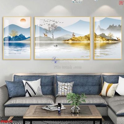 Tải về hình ảnh gốc File tranh bộ hiện đại FT40177 sắc nét