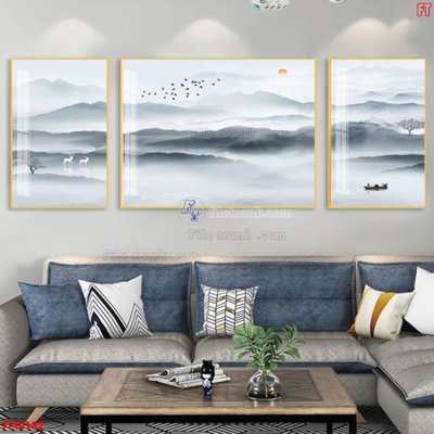 Tải file File tranh bộ hiện đại FT40182 (gốc) in trên mọi chất liệu