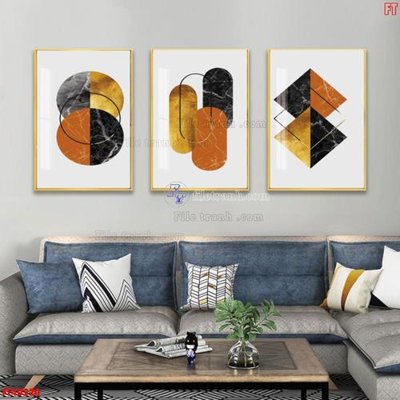 File tranh File tranh bộ hiện đại FT40220 (gốc) chủ đề trừu tượng