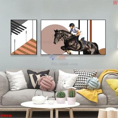 File tranh File tranh bộ hiện đại FT40236 (gốc) chủ đề thành phố